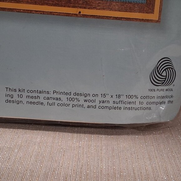 Harbor Reflections Fishing Boats Nautical Needlepoint Kit MCM Vintage 1979 - Picture 4 of 5